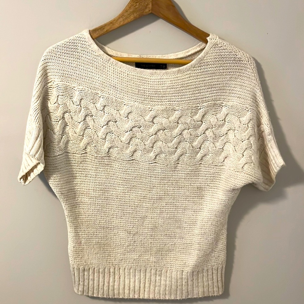 The Limited off-white, short sleeve sweater.  Size XS.